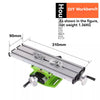Mini DIY Workbench Multifunctional Milling Machine Working Slide Table Vise Fixture Adjustment Worktable