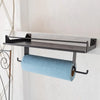 Garage Quick Clean Station Paper Towel Holder Wall Mount Shelf One-Hand Tear Garage Organization and Storage Rack