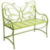 Garden decor bench for sitting wooden and metal bench made of iron and wood handicraft product customize size and colo