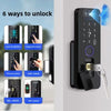 Fingerprint Lock 3D Face Recognition Tuya WiFI App Waterproof Outdoor Gate Passcode Rfid Card Keyless Electronic Smart Door Lock