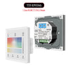 DT6 DT8 DALI Master Glass Wall Mounted Touch Panel 4 Control Modes DALI-2 Certified DALI Master Touch keys With LED Indicator