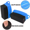 Car Wheel Polishing Waxing Sponge Brush With Cover ABS Washing Cleaning Tire Contour Dressing Applicator Pads Detail Accessories