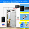Tuya NFC Bluetooth Backlit Touch Keypad Access Control IP65 Waterproof RFID 13.56MHz Biometric Fingerprint Door Opener Keyboard