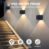 COB Outdoor Solar Lights Garden Decoration External Decors Sunlight Wall Lamp for Yard Walkway Fence Dusk to Dawn Waterproof