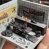 1:64 Motorcycle Painting Lift Maintenance Garage Model Modification  Car Repair Accessories Tool Wall Hole Plate Model Scene