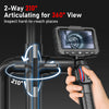 Two-Way Articulating Borescope Camera with Light: 3.9mm/6mm Industrial Endoscope Inspection Camera with Articulated Prob
