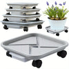 A Plant Ball Cage with Four Wheels and A Drainage Tray, A Square Flower Pot Mover, A Wheeled Garden Rolling Plant Rack