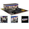GFans 1/64 Car Garage Diorama Model Storage Display Box Small Garage Scene Acrylic Car Showroom Parking Lot Kids Xmas Gift Toys