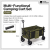 MOBI GARDEN 150L Capacity Folding Wagon Shopping Beach Garden Pull Trolley Collapsible Folding Outdoor Portable Utility Cart