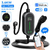 AFEEV 3.6KW Portable EV Charger Type2/GB/T Plug 16A 1-Phase Type1  5m Cable Wallbox Charging Station for Electric Vehicles