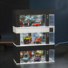 1/64 Garage Scene Model Cars Display Boxes with Light Voice Control Electronic Door Connected in Series Simulation Parking Place