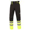 Hi Viz Yellow Workwear Suits for Work in Winter 3 in 1 Hi Vis Workwear Waterproof Jacket with Linner and Working Pants Men Set