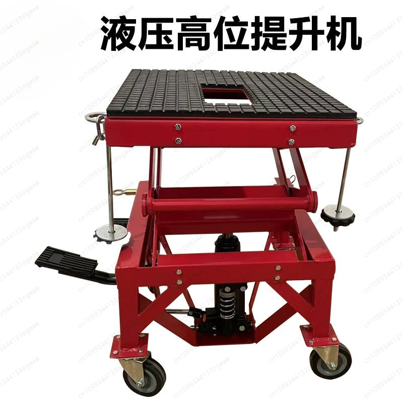 Motorcycle hydraulic high hoist mobile scissor lift electric hydraulic small hoist