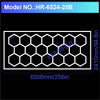 Garage Lights Hexagon Lamp 110-240V LED Tube Honeycomb Barbershop Ceiling Lighting For Workshop 4S Car Show Auto Body Repair Gym
