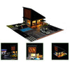 GFans 1/64 Car Garage Diorama Model Storage Display Box Small Garage Scene Acrylic Car Showroom Parking Lot Kids Xmas Gift Toys