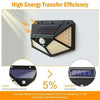 Outdoor Solar Light External Solar Power Headlights Christmas Led Lights Lamp Wall Sensor the Garden Lighting Waterproof Lamps