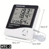 Electronic Clock Temperature Humidity Meter Weather Station for Home With Alarm LED Thermometer Thermo-Hygrometer Multifunction