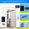 Tuya NFC Bluetooth Backlit Touch Keypad Access Control IP65 Waterproof RFID 13.56MHz Biometric Fingerprint Door Opener Keyboard
