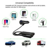 Universal 4 Ports USB Car Charger Front Seat Back Seat QC3.0 Quick Charging USB Adapter for Car Charger USB Fast Charger