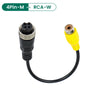 GreenYi 4Pin Aviation Head Male/Female to RCA AV/Female DC Multiple Cable Plug Adapter Converter For Car Rear Camera Monitor