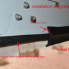 3/5m Garage Door Weather Multipurpose Home Edge Replacement Full Wrap Dustproof Portable Adhesive Seal Strip Bottom Rubber Trim