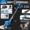 4580W 6180W Brushless Electric Lawn Mower Cordless Grass Trimmer Handheld Lithium Battery Garden Lawn Trimming Machine