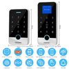 Bluetooth Tuya APP Smart Fingerprint RFID Access Control Keypad Touch IP65 Waterproof 13.56MHz Door Opener Keyless Lock System