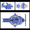Bench Plie 4" /5" /6" Vice  Portable Clamp 360° Wivel base CNC vise table For Woodworking Milling Machine Drilling Press (blue)