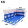 1:32 1:24 Diorama Garage for Diecast Model Car Toy Display Case PVC Parking Lot Model Simulation Miniature Parking Space Scene