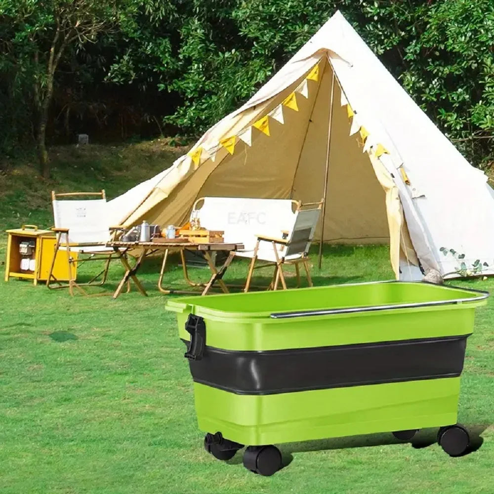 22L Large Capacity Foldable Water Tank Special Bucket for Car Washing Machine Suitable for Car Cleaning Camping Fishing Washing