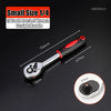 72/24 Tooth Quick Ratchet Wrench 1/2 1/4 3/8 3 Size Flying Wrenches Two-way Socket Wrench Repair Tools for for Vehicle Bicycle