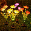 Garden Summer External Solar Lights Eternal Flower Sunflower LED Solar Lawn Lamp Festival Outdoor Wedding Camping Party Decor