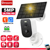 5MP Tuya Solar Wifi Camera Outdoor Color Night Vision Built in Rechargeable Battery CCTV Security Surveillance Camera Smar Life
