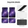 Galaxy Car Floor Mats 4 Pcs Universal Front and Rear Foot Mats with Non-Slip Rubber Backing Auto Accessories Decor All Weather