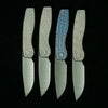 LEMIFSHE New Brown Mini FSD Real Titanium Alloy Handle 154CM Steel Outdoor Camping Survival Pocket EDC Tool Folding Knife