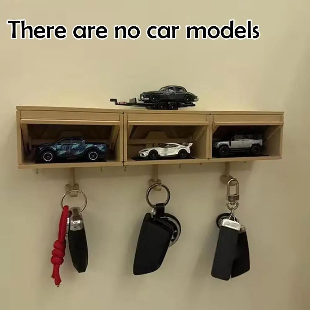 Car Garage Key Holder With Opening Door Space-saving Key Rack Durable For Vehicle Enthusiasts Creative Gift Key storage supplies