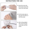 Pool Filter Pump 330 GPH Paddling Pool Electric Water Pump With 2 Pool Filter Cartridge Pool Pumps Ground Small Pool Filter Pump