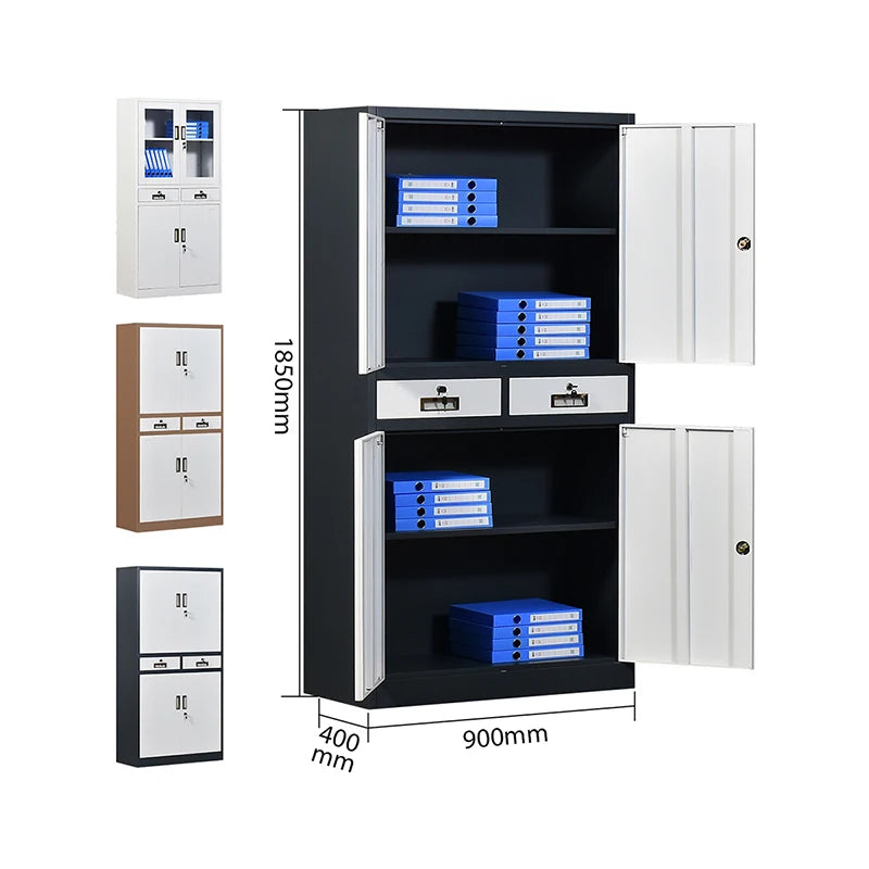 TUV Certificated Factory Wholesale Office Metal Garage Storage Cabinet Steel Filing Storage Cabinet with Drawers