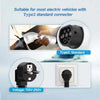 Teschev Portable EV Charger Type2 IEC 62196 Electric Car Charger 3.5KW 16A 1Phase EVSE Fast Charging Wallbox EV Charging Station