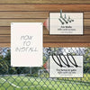 Guardian Path No Parking Near Garage Sign - Violators Towed Instantly, Durable Plastic, Large Bold Lettering