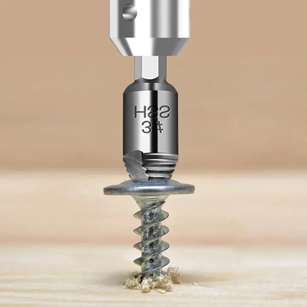 5 Pcs High Speed Steel Screw Extractor Set Hex Shank for Damaged Screws Bolts 125 Characters
