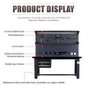 Workshop Bench With Drawer Metal Heavy Duty Workbench Table Garage Tool Storage Work Bench