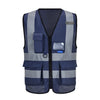 AYKRM High Visibility Reflective Vest  Safety Zip Pocket Hi Viz Security Waistcoats Multi Customized Logo Construction