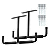 2PC Ceiling Rack Shelf T-Shaped Overhead Garage Storage Rack Heavy Duty Hanger for Garage Garden Tools Shovel Rake Organizer