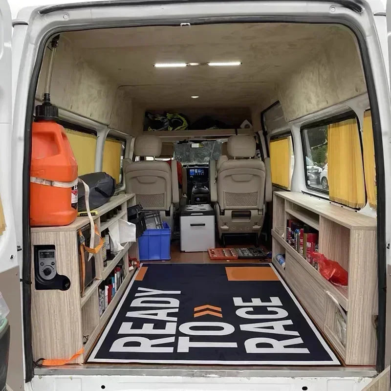 Styles Motorcycle garage Display Carpet Floor Mat Garage Racing Moto Electric Vehicle Mat Entrance Anti Slip Doormat Bedroom Rug