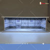1/64 Garage Scene Model with Light Assembled Parking Lot Diorama Parking Place for Miniatures Cars Display
