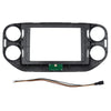 2 Din Car Radio Dashboard Frame, 9 Inch Dashboard Kit for Volkswagen Tiguan 2010-2015 Android Player Adapter, Beze Stereo Panel