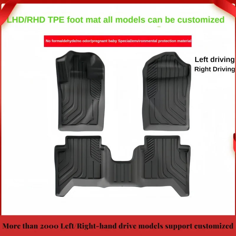 TPE Waterproof Car Floor Mats Custom Fit 2000+ Cars | LHD/RHD | Anti-Slip All-Weather Mats