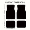 4pcs Car Floor Mats Set Black Absorbent Non-Slip Washable Polyester For SUVs Protection Car Interior Decor Washable Floor Mats