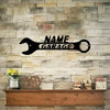Personalized Metal Garage Sign Custom Name Garage Decor Papas Garage Wrench  Dads Garage  Fathers Day Gift Wrench Sign